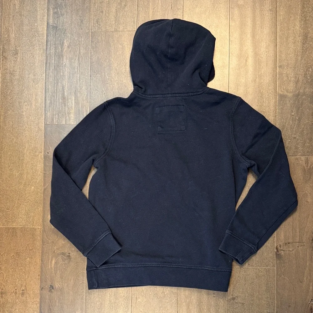 Abercrombie Kids Navy Blue Moose Logo Pullover Hoodie Size 13/14